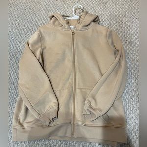 Tan zip up